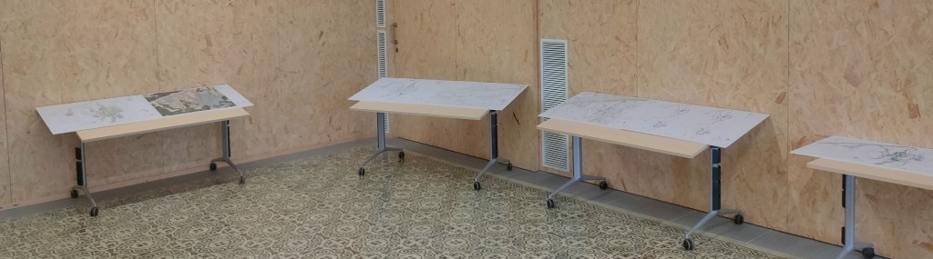 Una cinquantena de persones visita l’exposició de l’avanç de POUM de Santa Maria d’Oló el dia de la seva inauguració. 