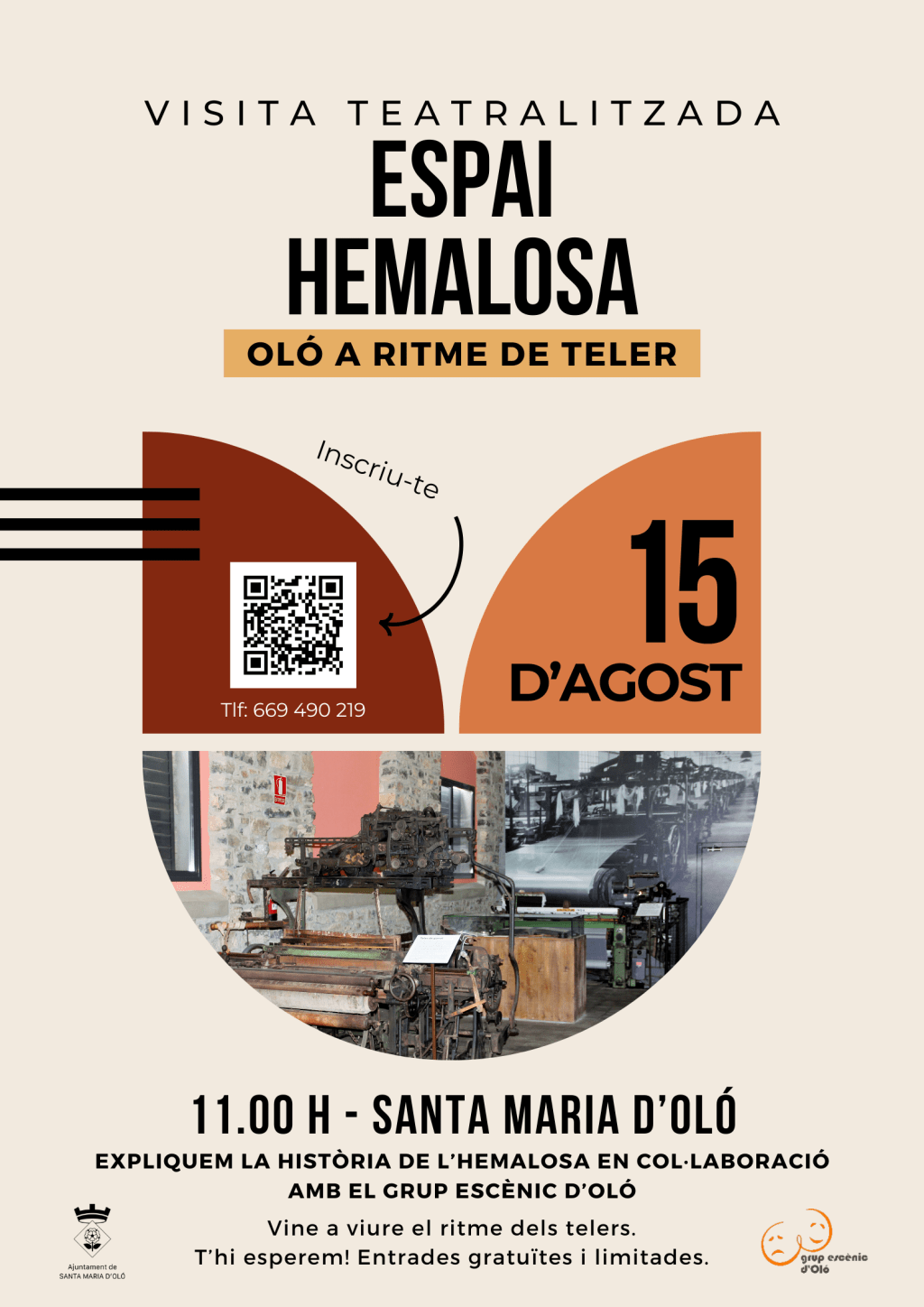 L’Espai Hemalosa estrena una vista teatralitzada el 15&nbsp;d’agost